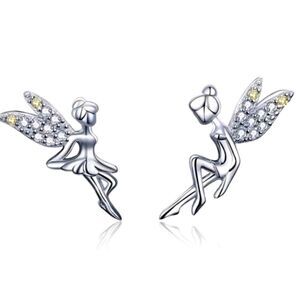 925 Sterling Silver Fairy Earrings